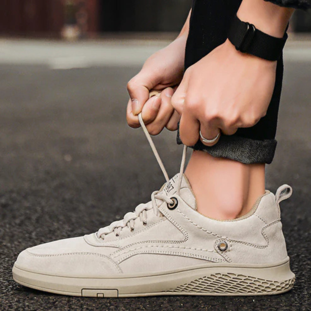 Męskie Sneakersy Casual Komfort Wygodne Sznurowane