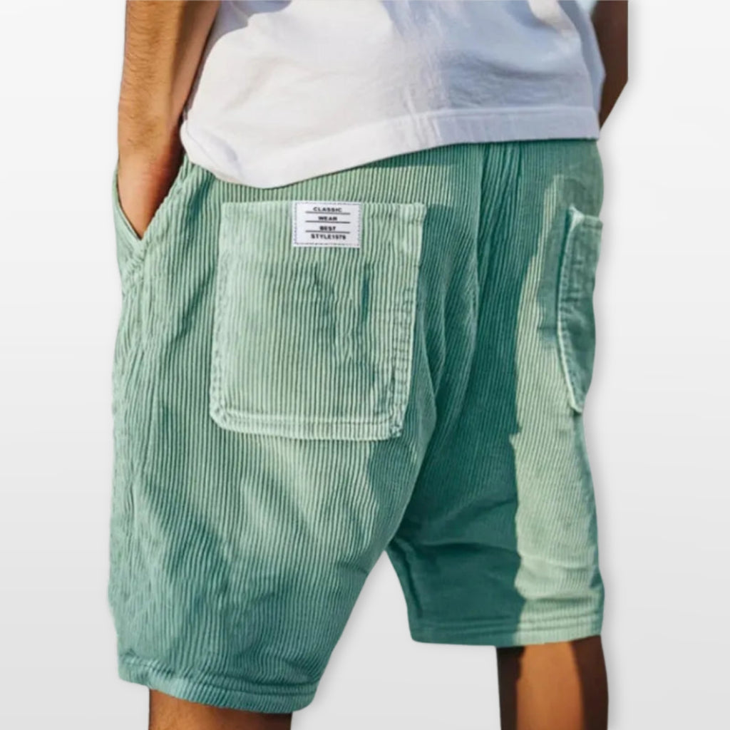 Szorty Prążkowane Casual Męskie