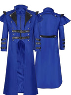 Men's Steampunk Halloween Jacket with Collar