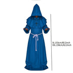 Kostium Mnicha Halloween z Kapturem Unisex