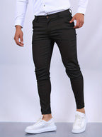 Slim fit elegantní kalhoty pánské