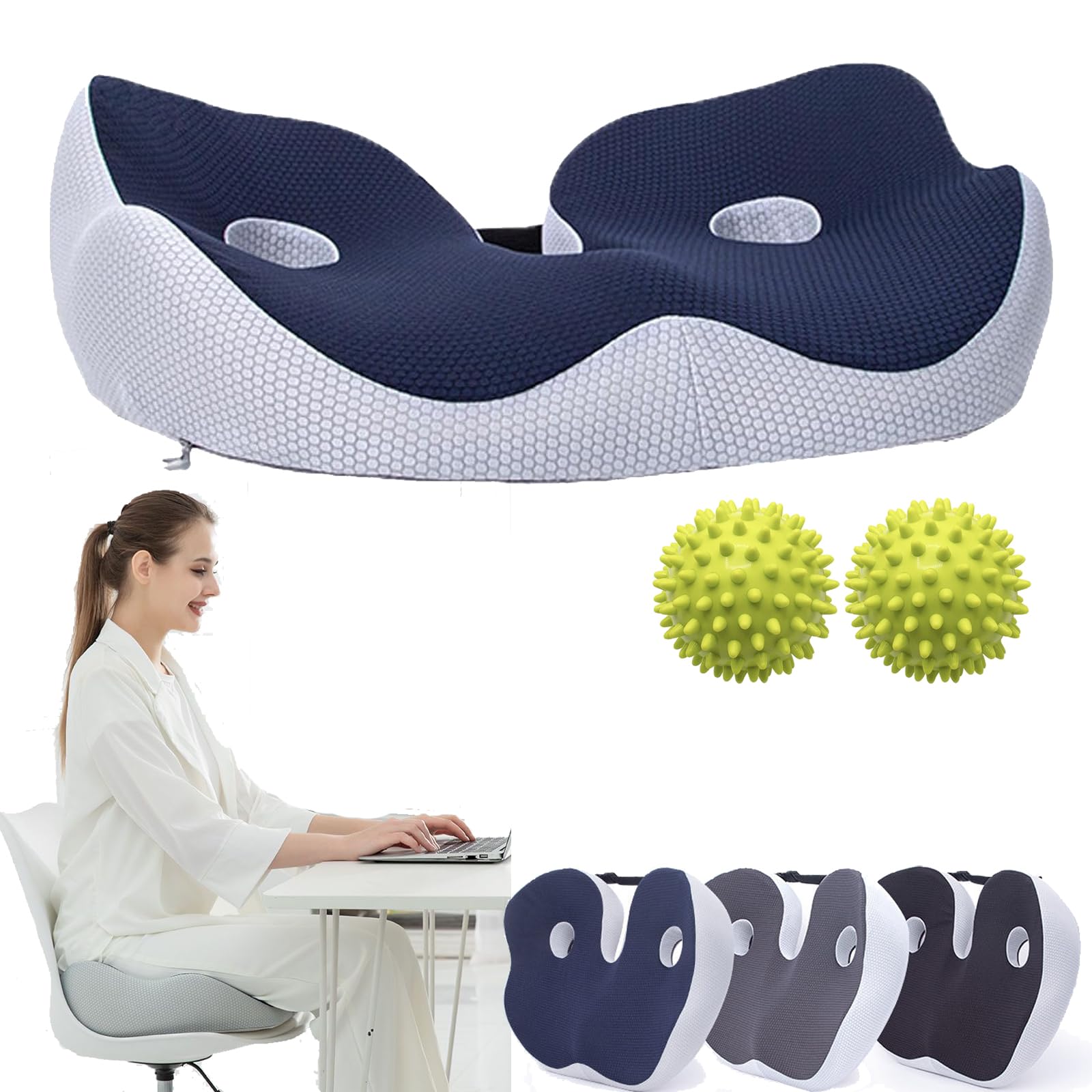 Contoured Cushion for Office Chair