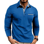Polo Casual Długi Rękaw Męskie