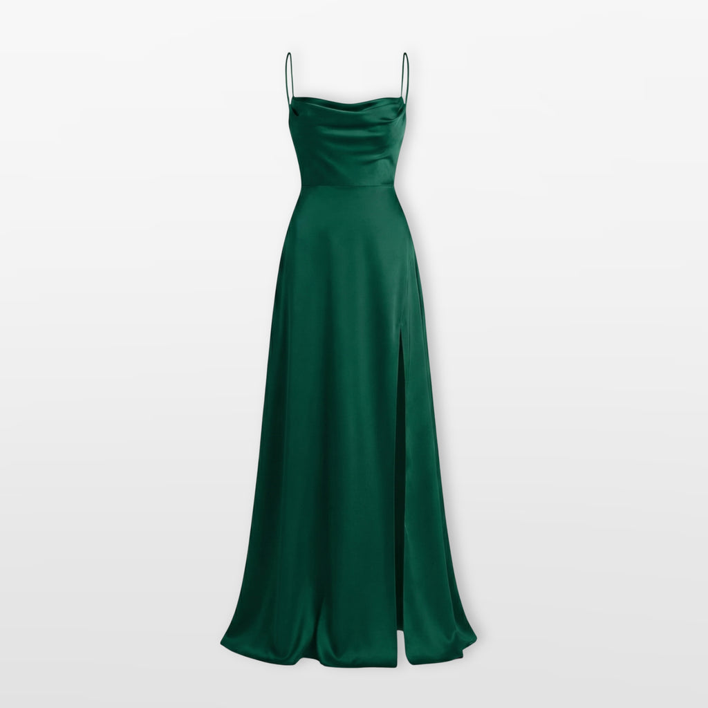 Sukienka Maxi Elegancka Rozcięcie Damskie