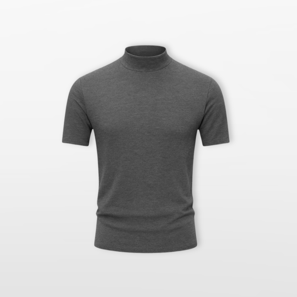 Męski T Shirt z Golfem Dopasowany