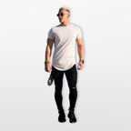 T-Shirt Slim Fit Ze Streczem Oddychający Męski