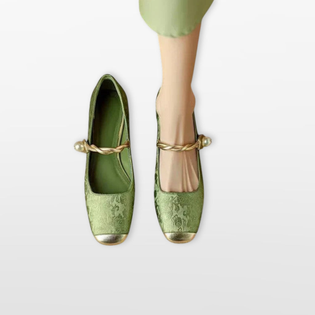 Damskie Buty Mary Jane Na Niskim Obcasie