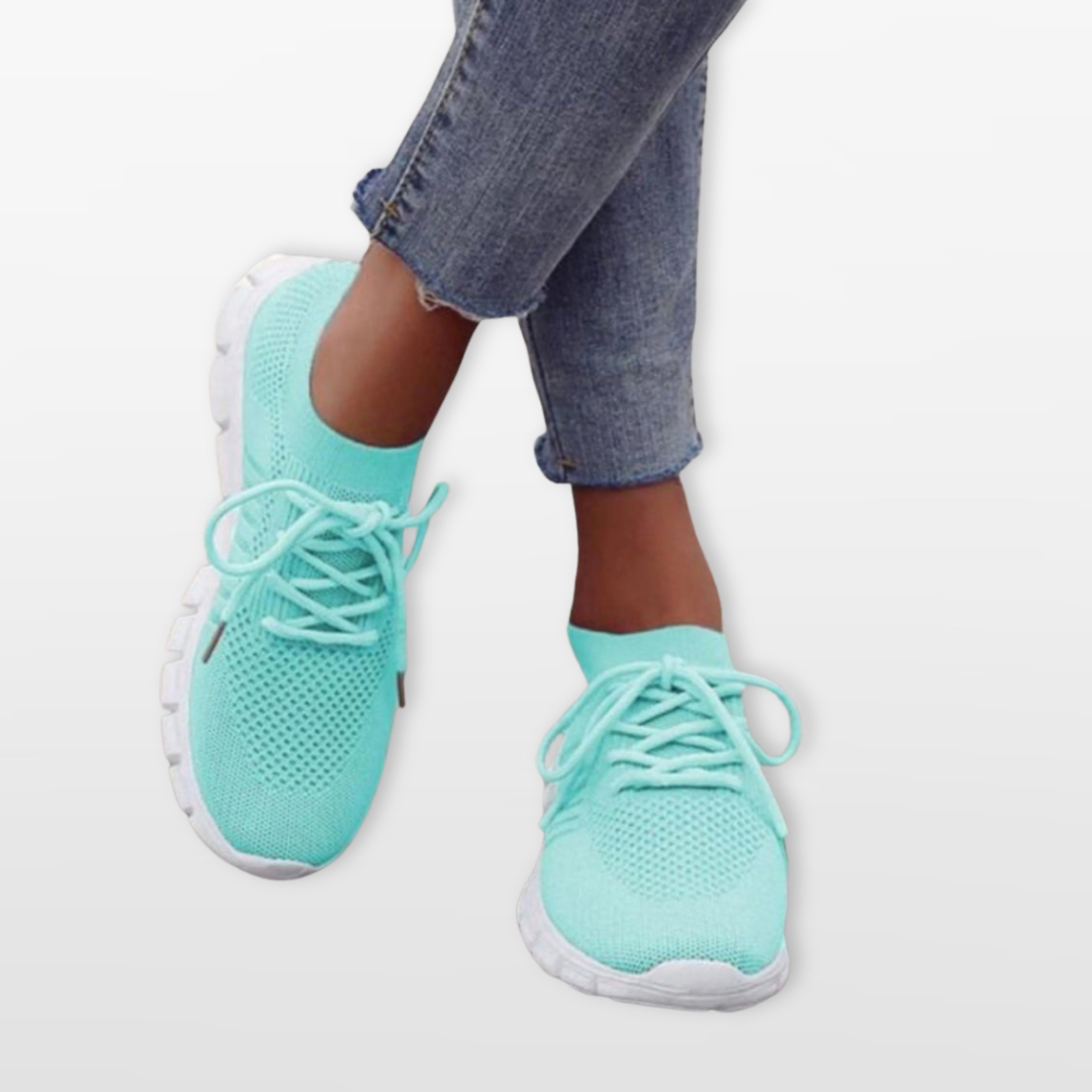 Buty Dzianinowe Lekkie Oddychające Damskie