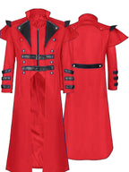 Men's Steampunk Halloween Jacket with Collar