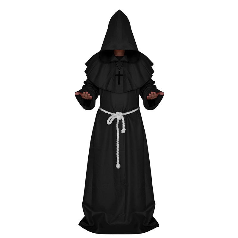 Kostium Mnicha Halloween z Kapturem Unisex
