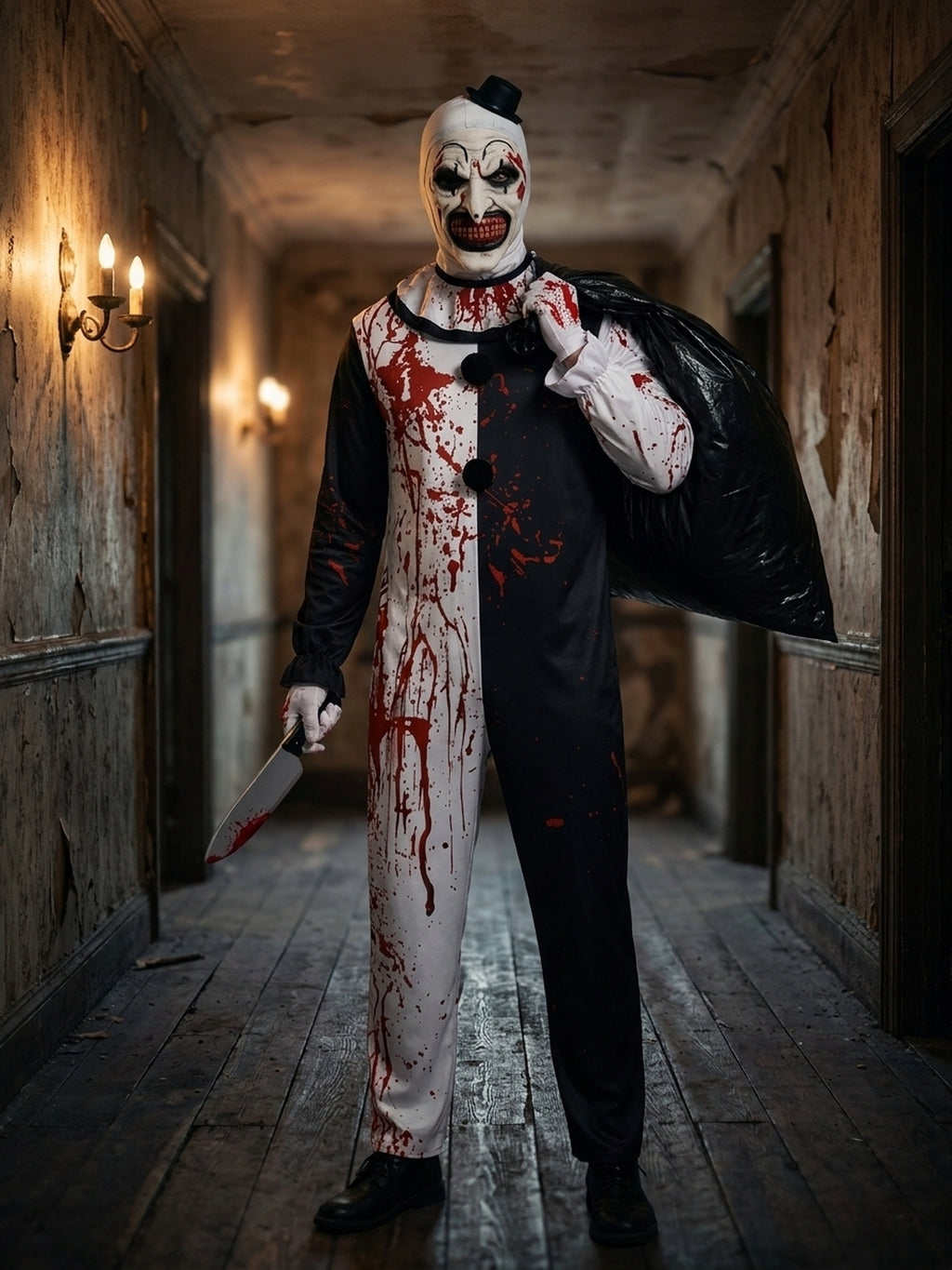 Kostium Halloween Strasznego Klauna Męski