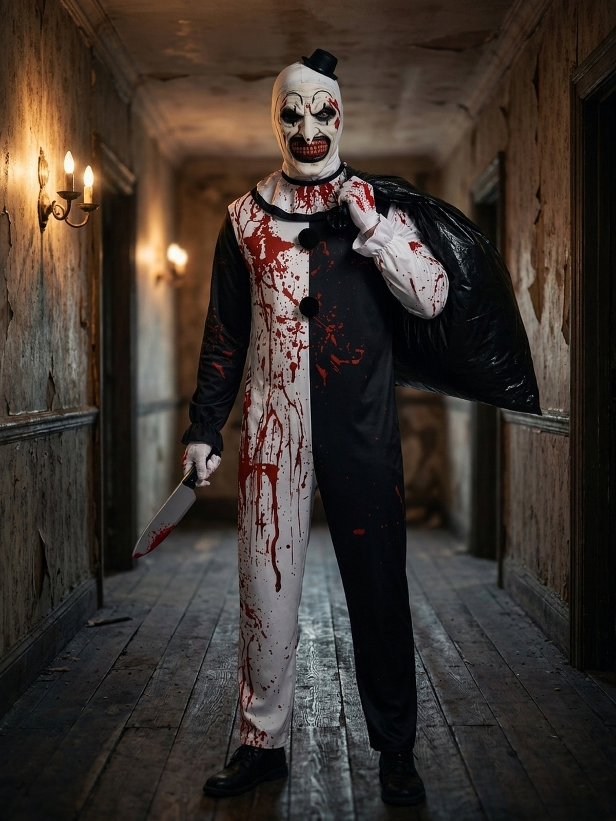 Kostium Halloween Strasznego Klauna Męski