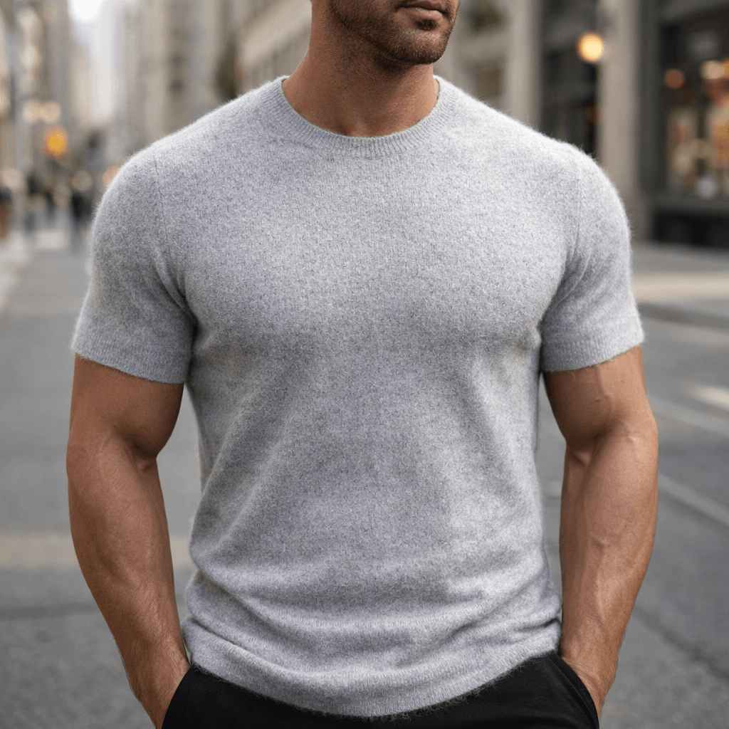 Strikket T-shirt Kortærmet Herre