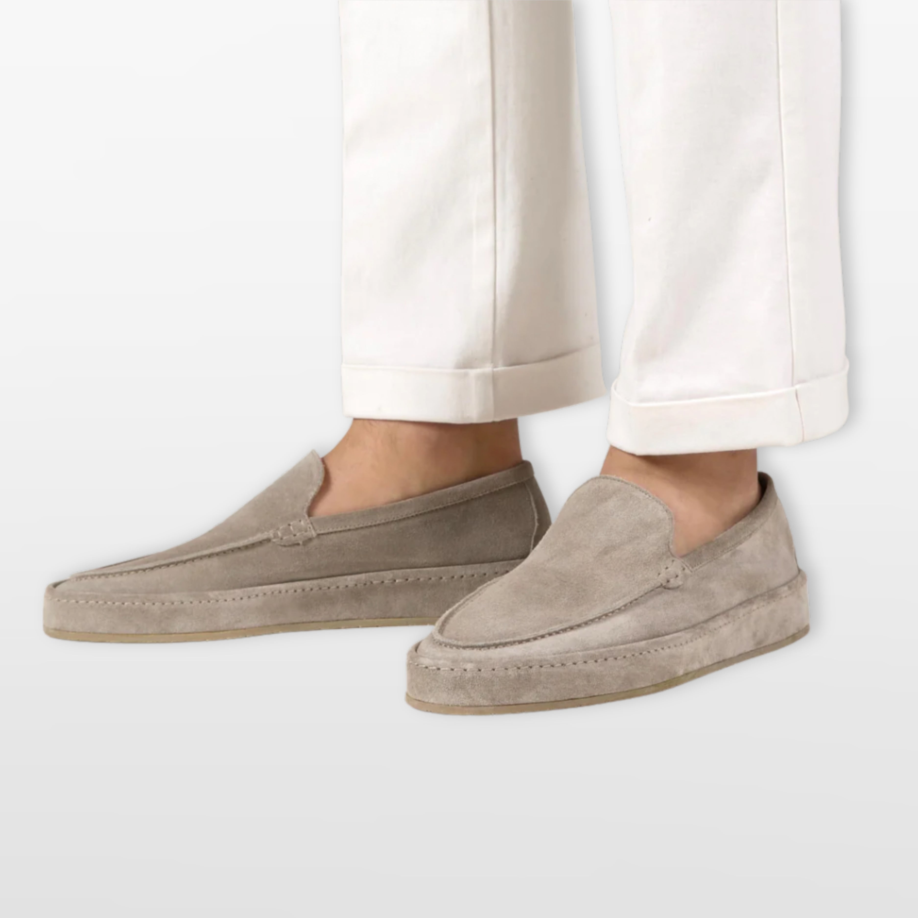 Mokasyny Wsuwane Casual Zamszowe Męskie