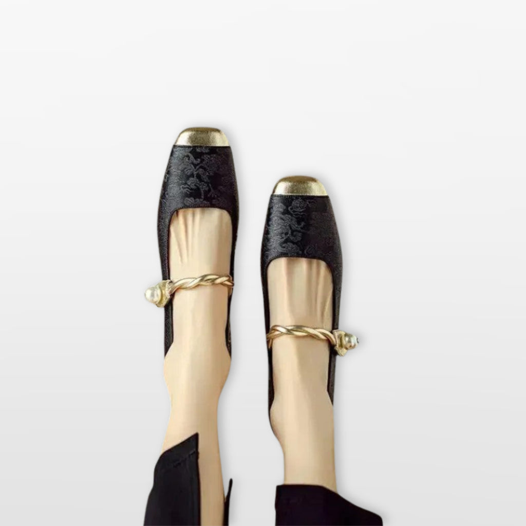 Damskie Buty Mary Jane Na Niskim Obcasie