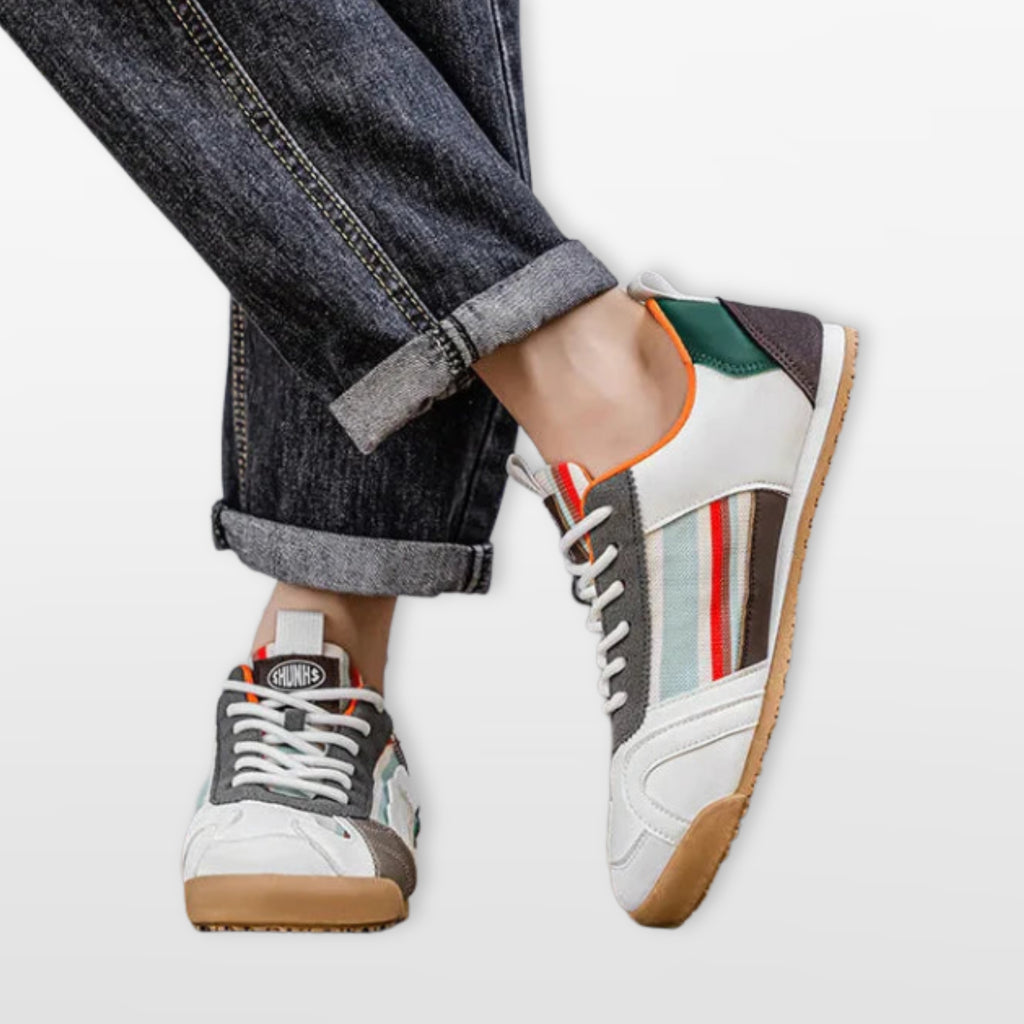 Kolorowe Sneakersy Retro Komfortowe Męskie