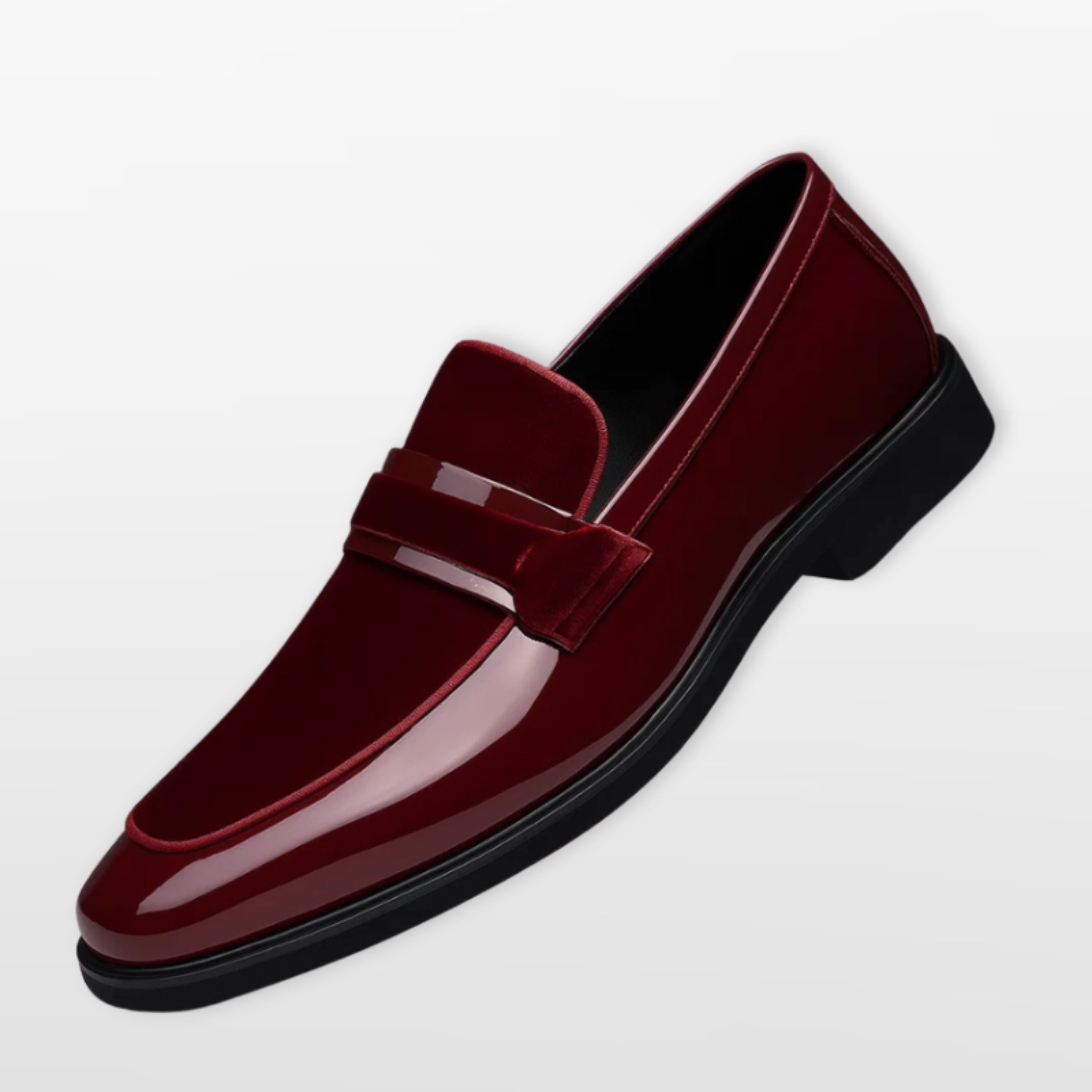 Mokasyny Eleganckie Lakierowane Męskie