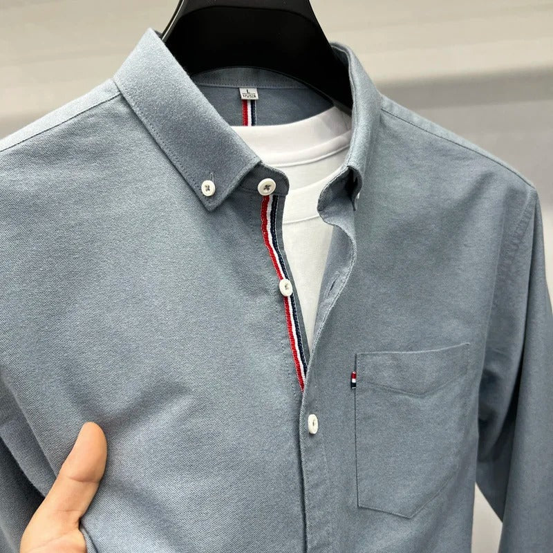 Férfi Oxford gombos galléros ing