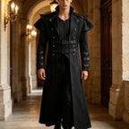 Men's Steampunk Halloween Jacket with Collar