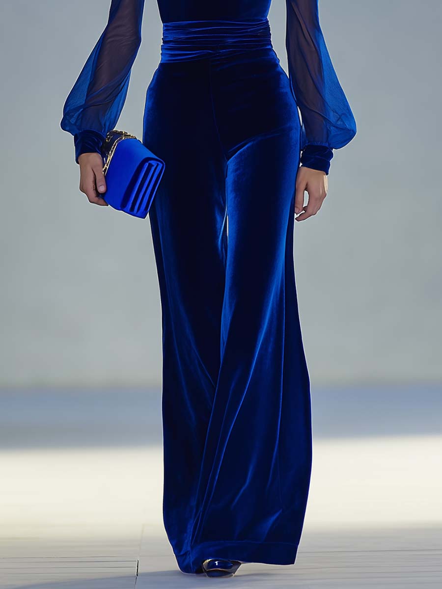 Elegant jumpsuit til damer med V-udskæring