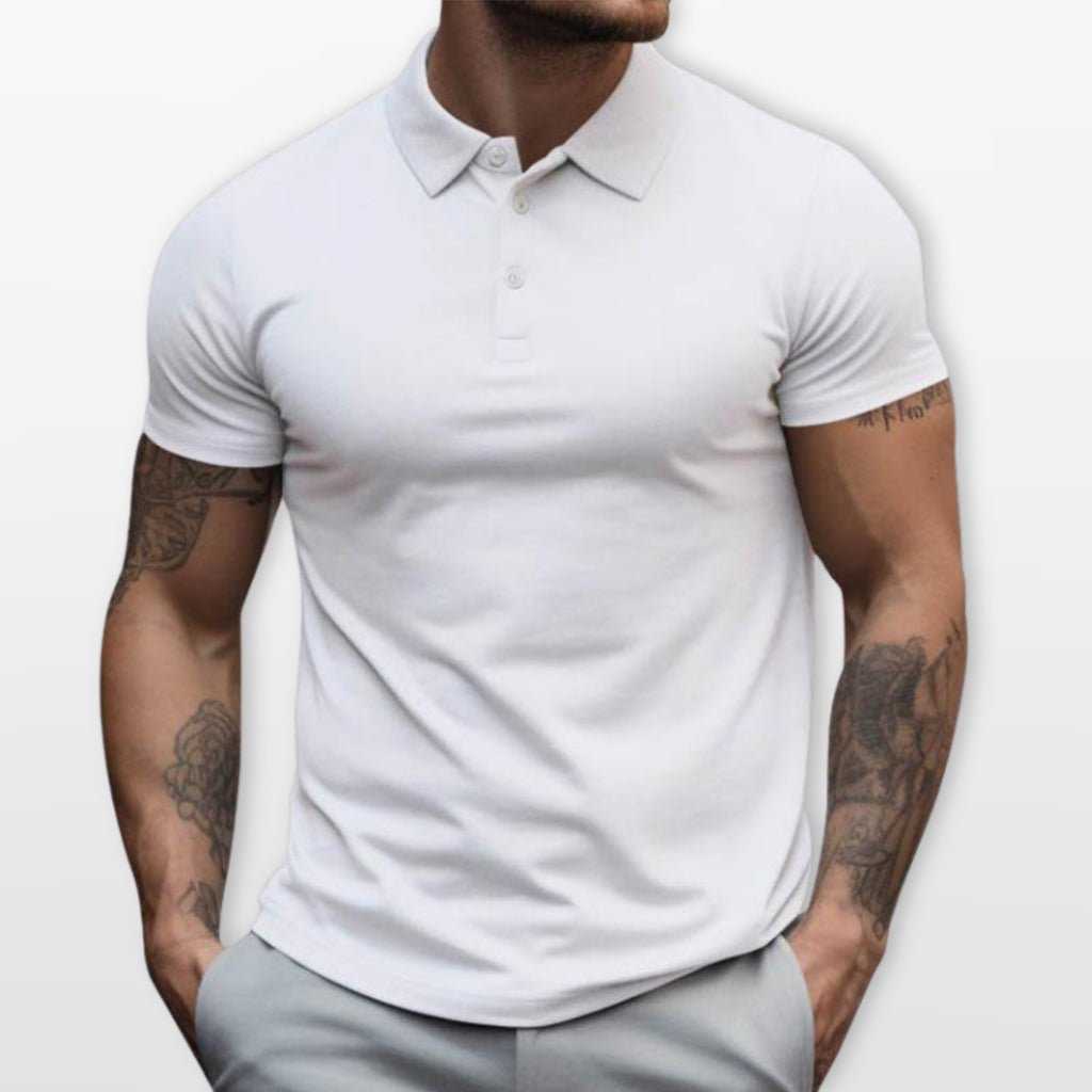 Polo Slim Fit Krótki Rękaw Męskie