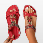 Damskie Sandały Płaskie Boho
