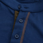 T-Shirt Henley Slim Fit Męski