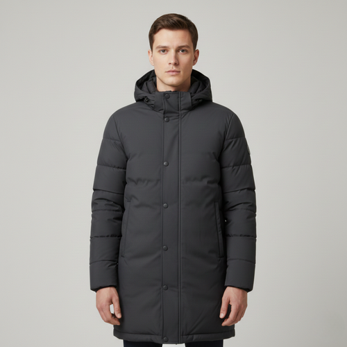 Andrzej - Zimowa parka męska z kapturem i ociepleniem termoizolacyjnym