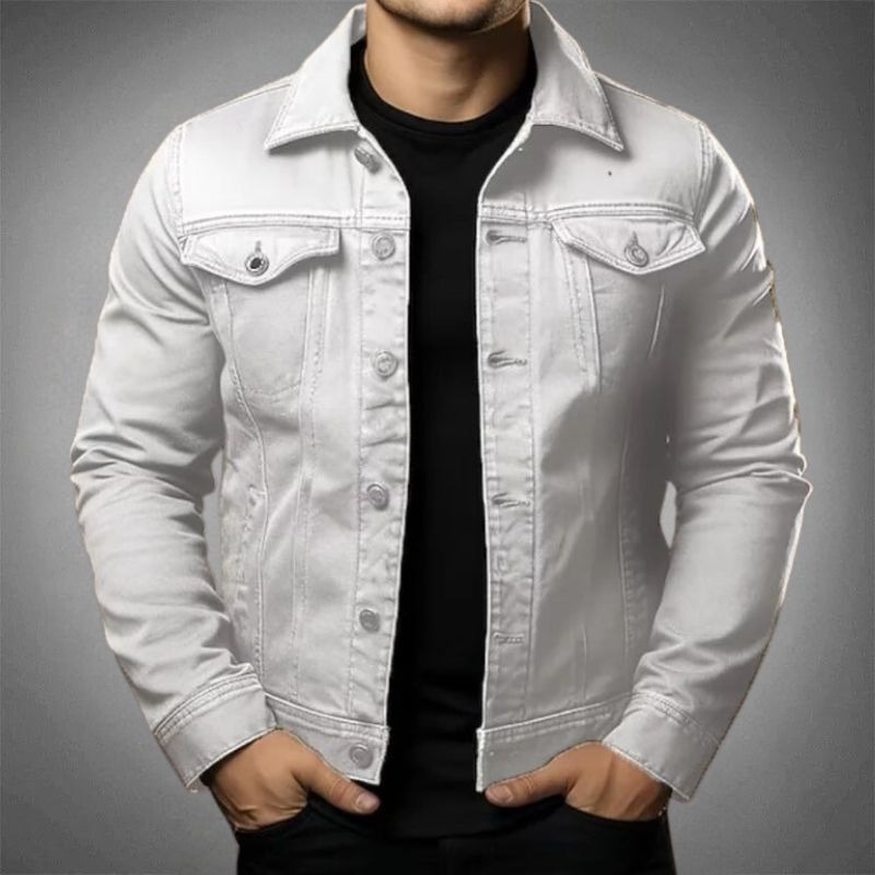 Kurtka Jeansowa Casual Męskie