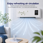 Nástěnný termoventilátor 2v1 s dálkovým ovládáním