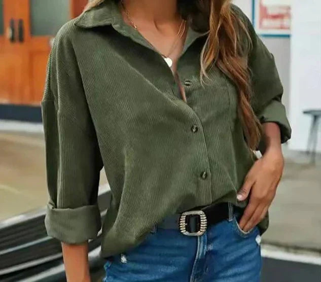 Bluzka Casual Guziki Damskie