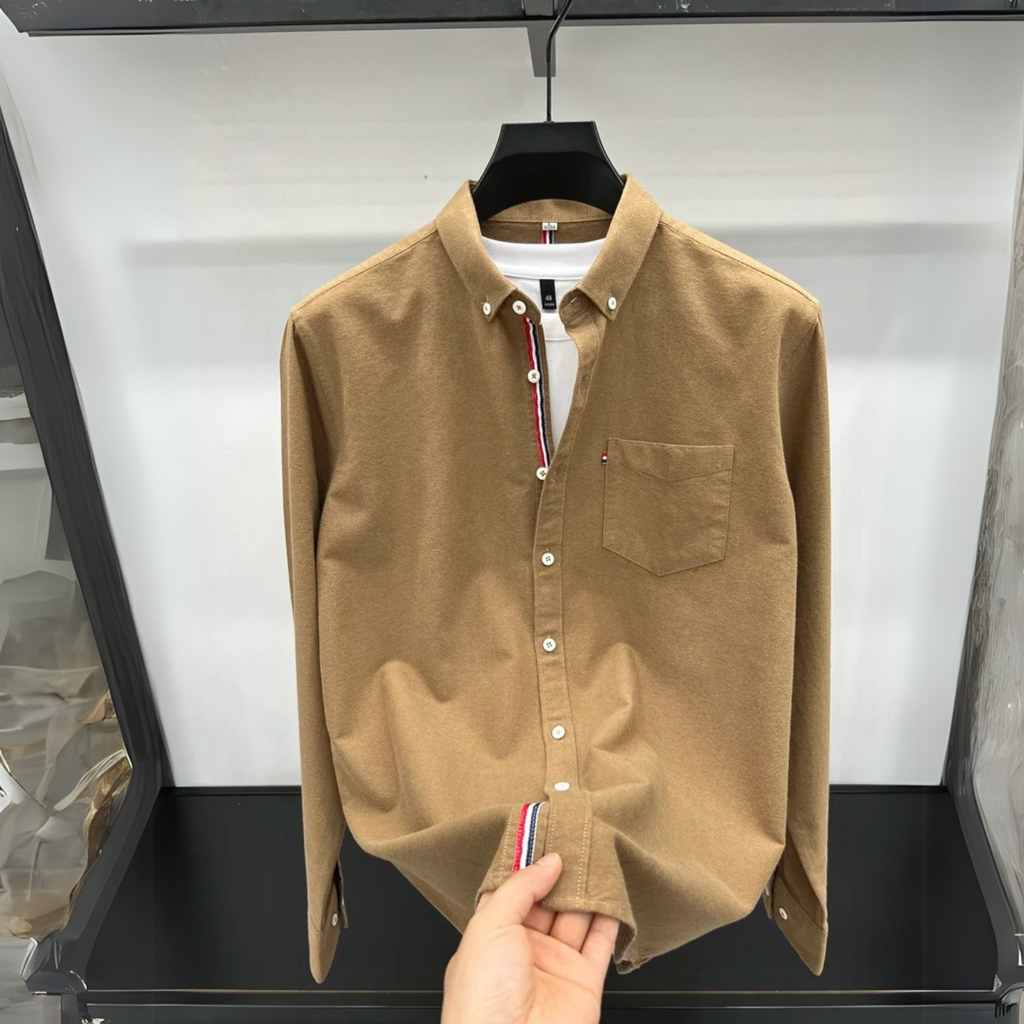 Férfi Oxford gombos galléros ing