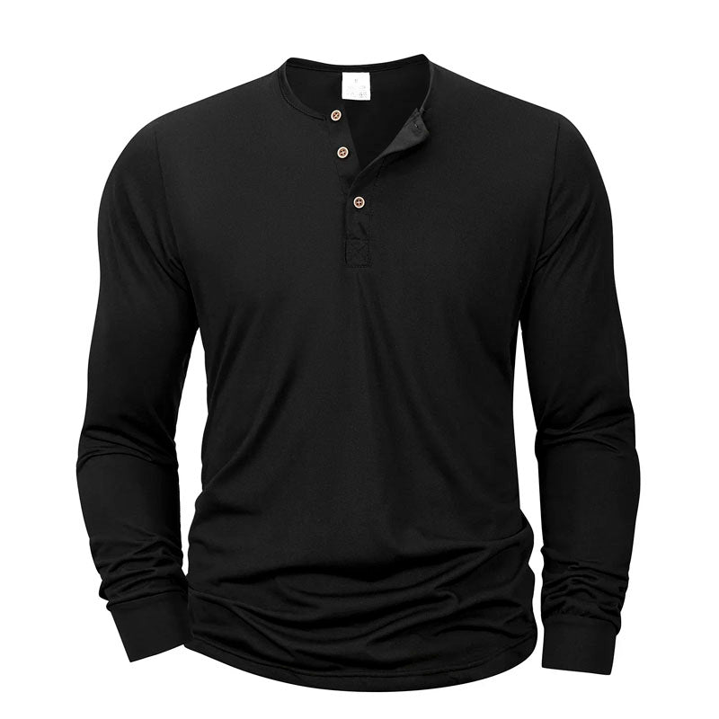 Pánské Henley tričko s dlouhým rukávem