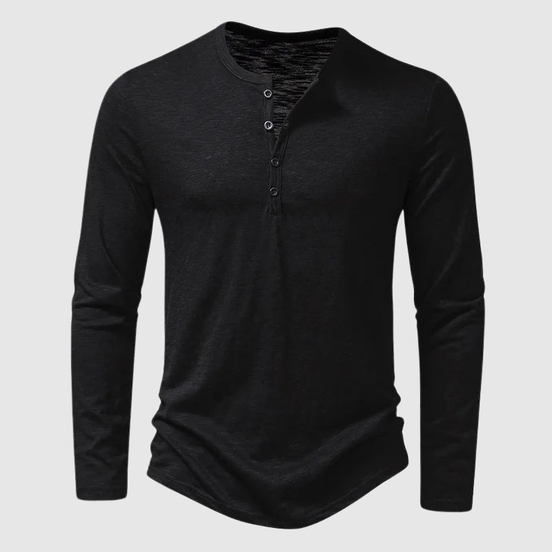 Pánské Henley tričko s dlouhým rukávem