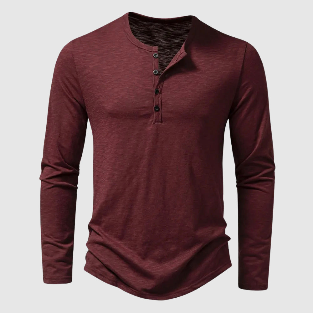 Pánské Henley tričko s dlouhým rukávem