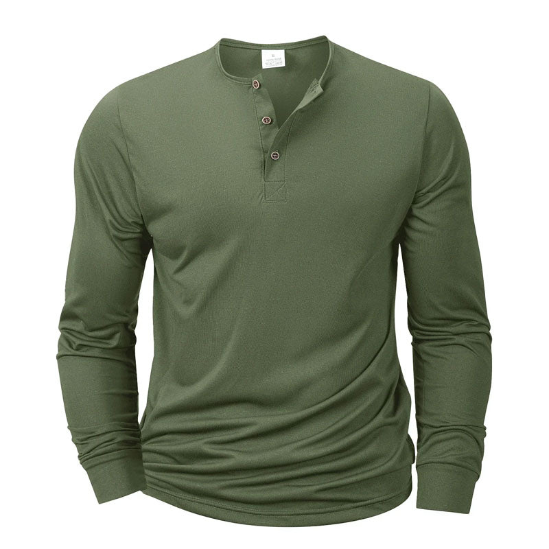 Pánské Henley tričko s dlouhým rukávem