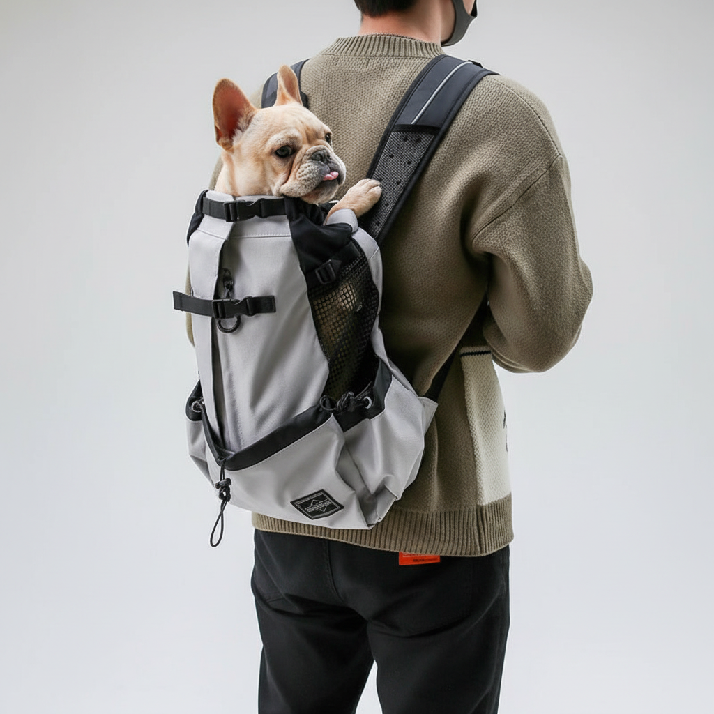 Unisex batoh s klopou a síťovanými panely