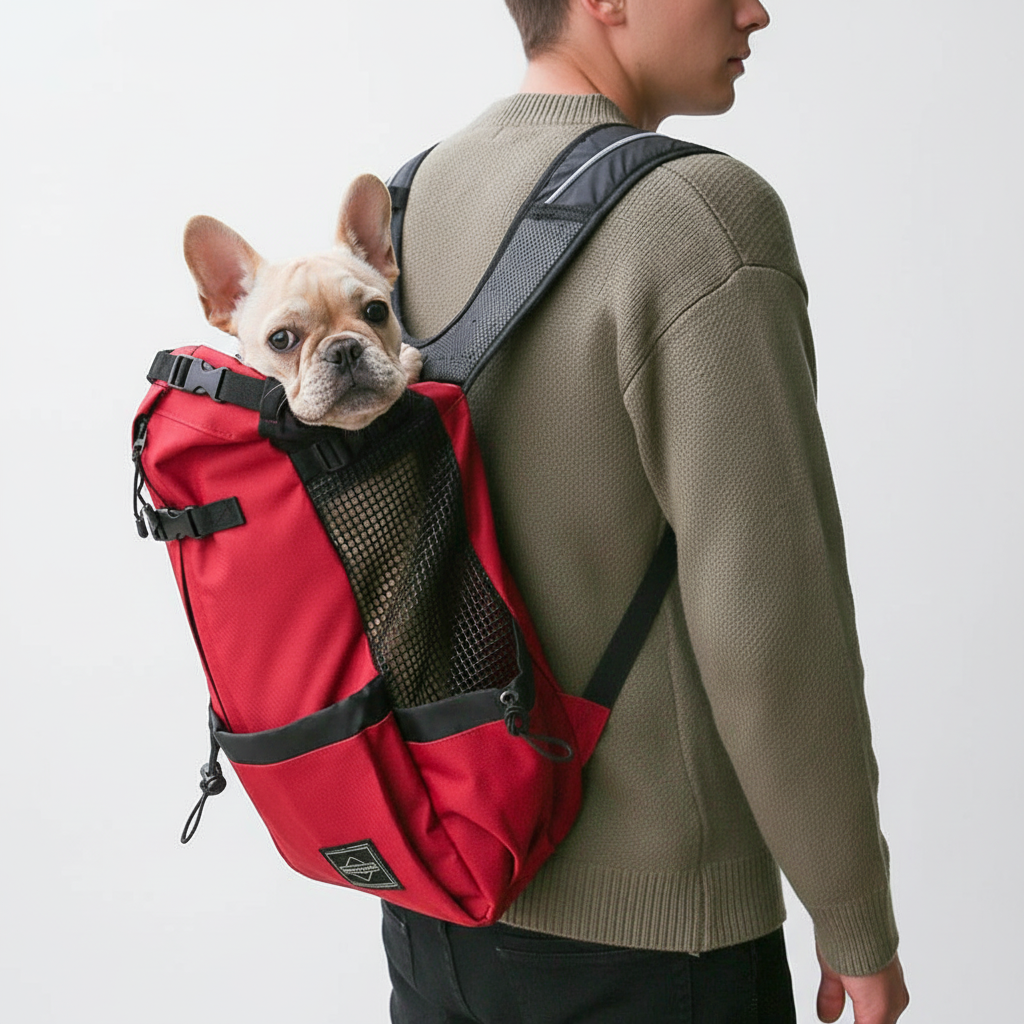 Unisex batoh s klopou a síťovanými panely