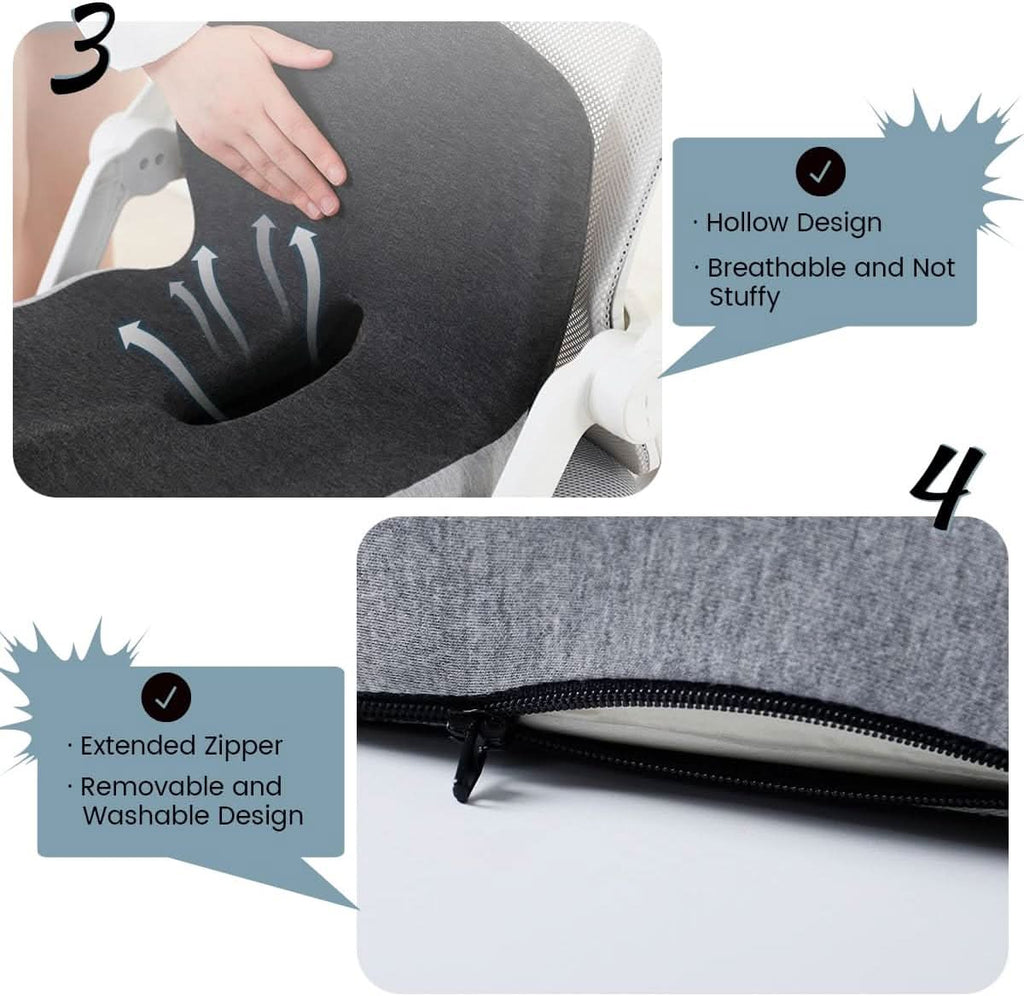 Ergonomický sedací polštář s oporou zad