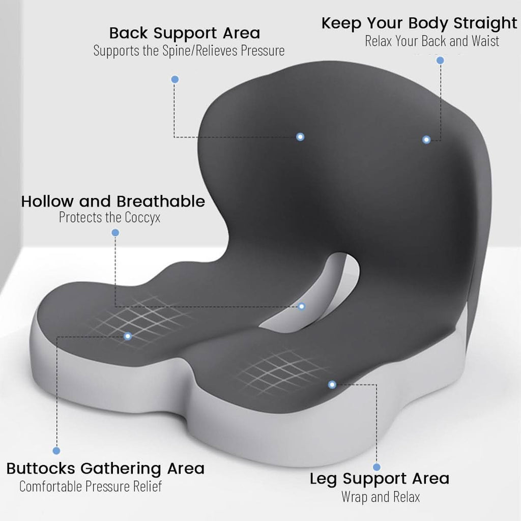 Ergonomický sedací polštář s oporou zad