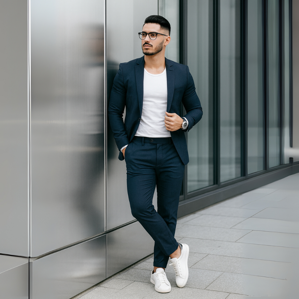 Garnitur Slim Fit Męskie
