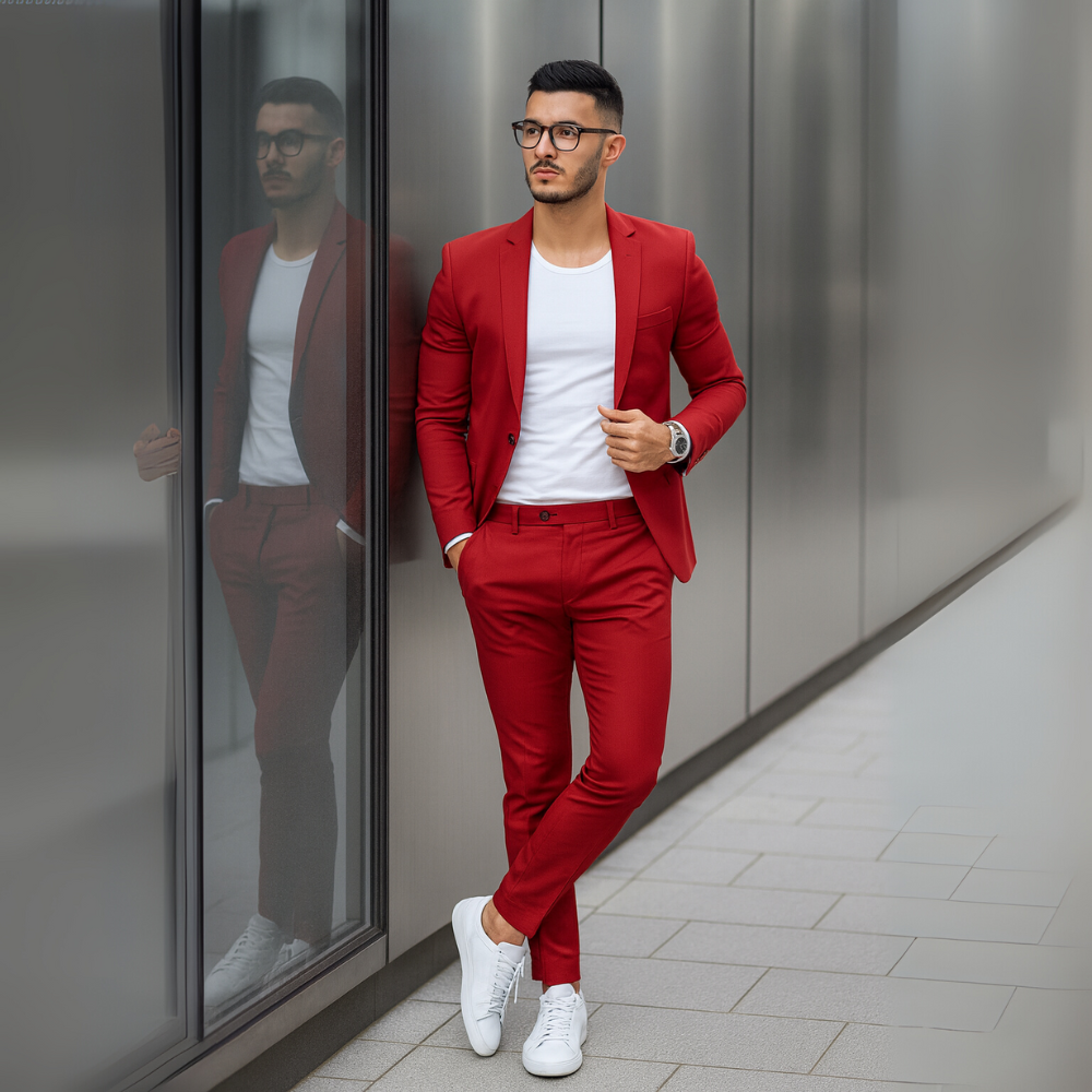 Garnitur Slim Fit Męskie