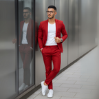 Garnitur Slim Fit Męskie
