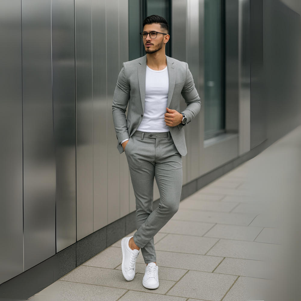 Garnitur Slim Fit Męskie
