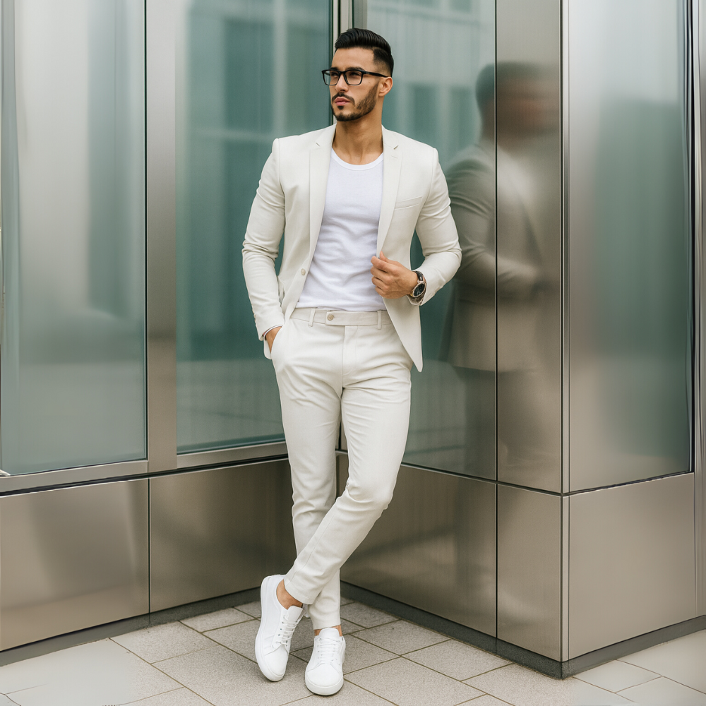 Garnitur Slim Fit Męskie