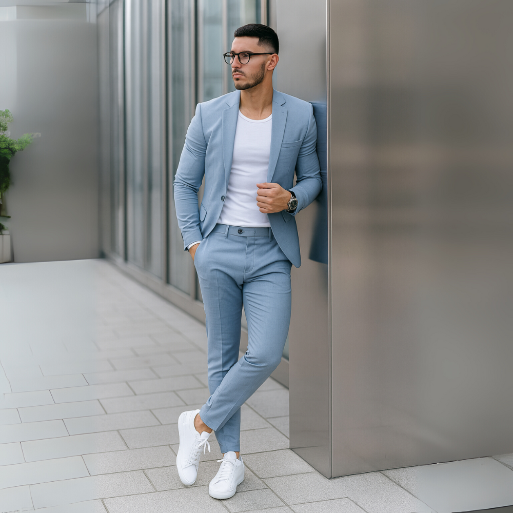 Garnitur Slim Fit Męskie