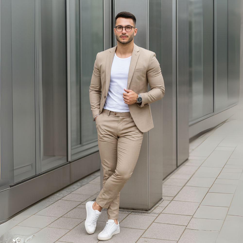 Garnitur Slim Fit Męskie