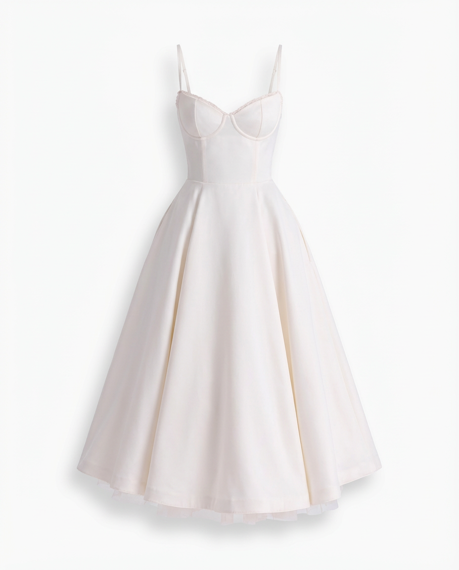 Sukienka Midi Fit and Flare Damska