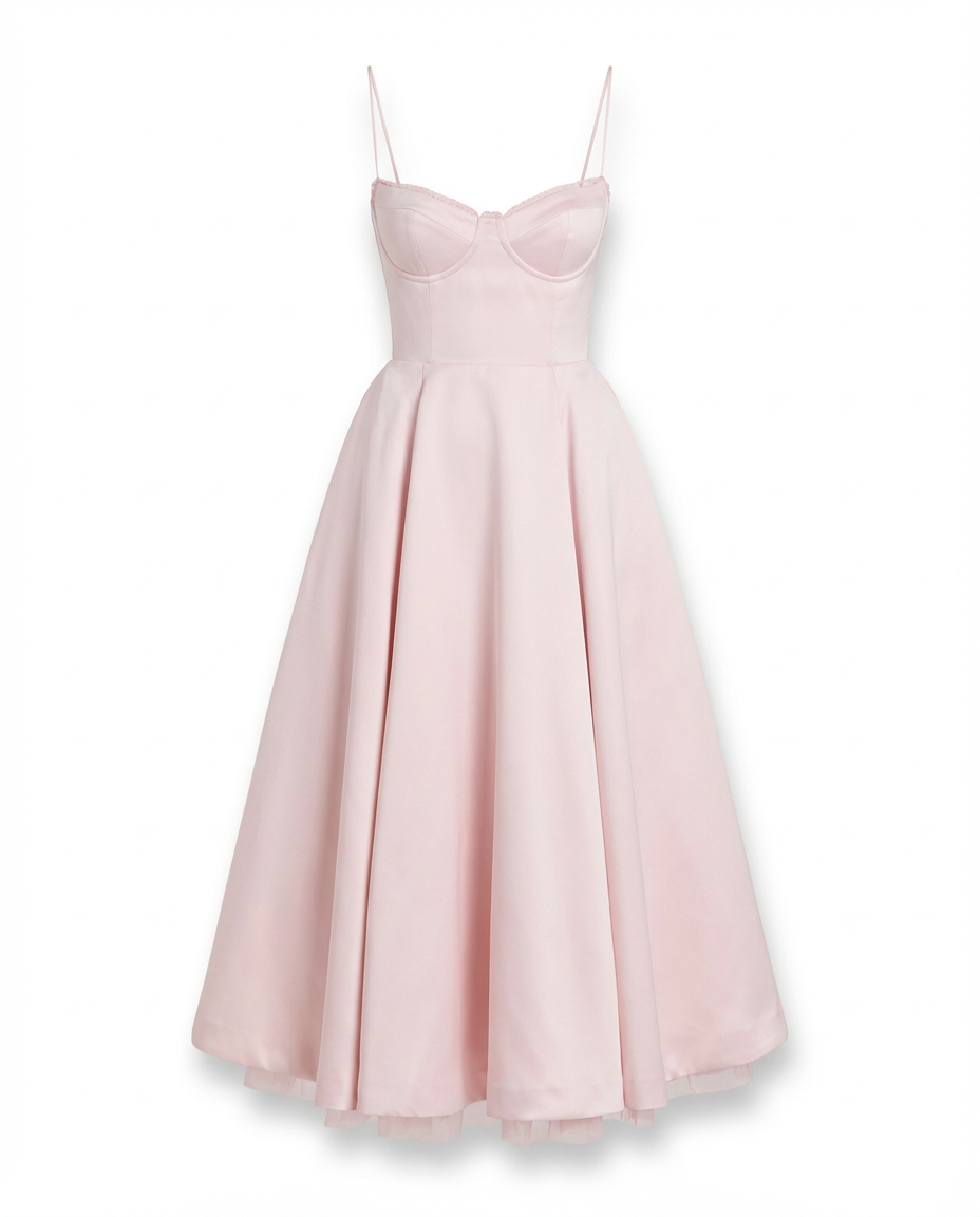 Sukienka Midi Fit and Flare Damska
