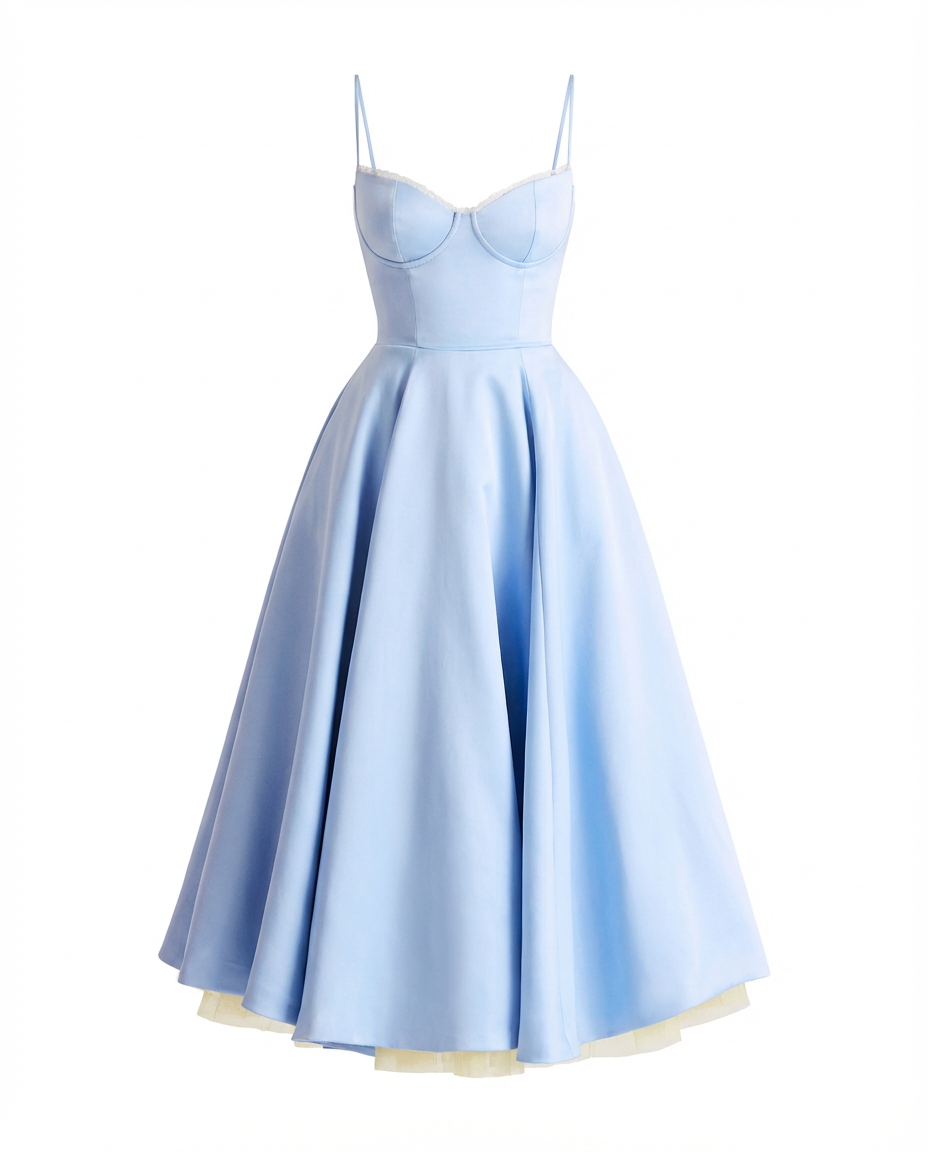 Sukienka Midi Fit and Flare Damska
